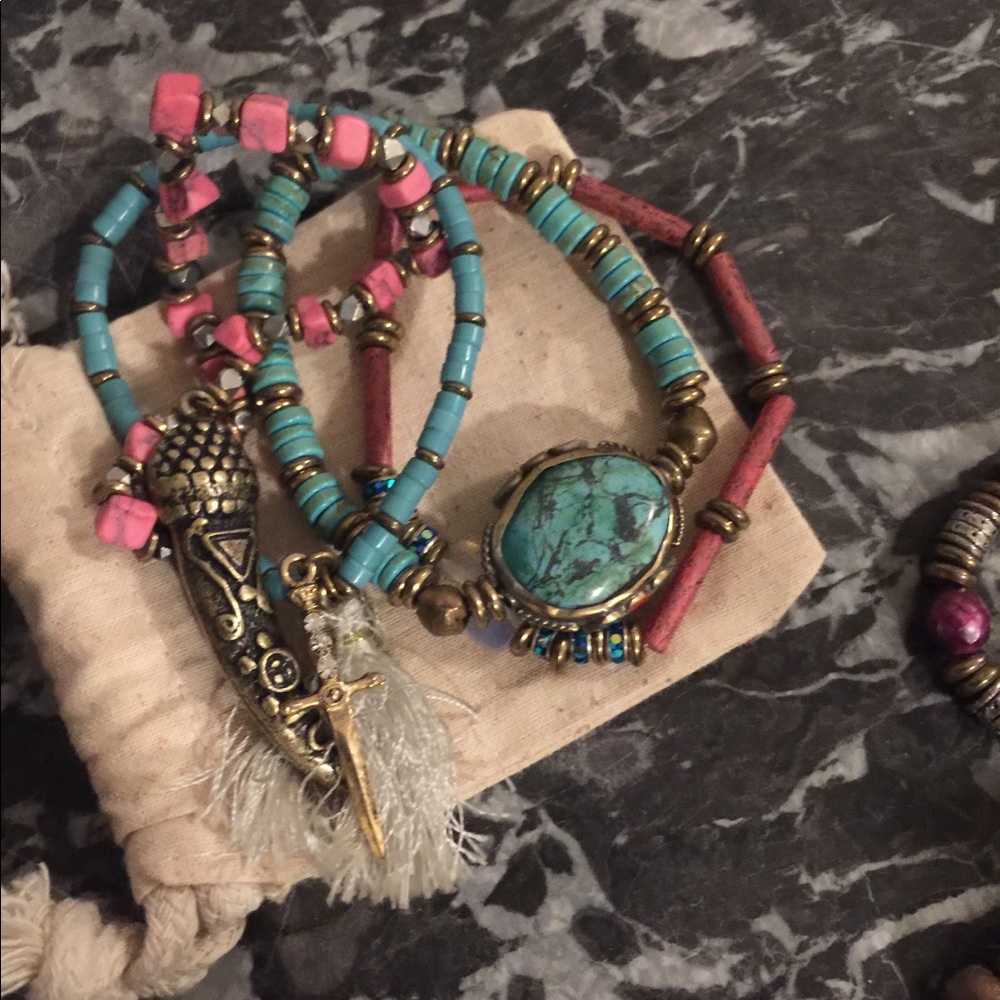 New set of Vanessa Mooney bracelets $80